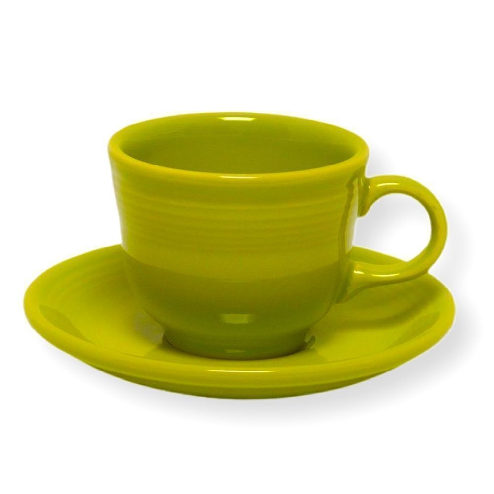 Fiesta Fiestaware Lemongrass Tea Cup and Saucer Set